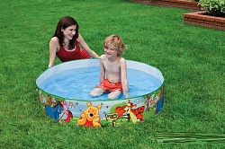 Ненадувной детский   бассейн Intex 58475 (122X25 см) "Винни Пух Snapset Pool " 