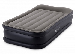 Надувная кровать Intex 64132 (99x191x42 см) +220в с Fiber-Tech технологиями