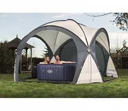 Павильон - купол - тент Bestway 60305 (390x390x255 см), шатер  мобильный для бассейна и джакузи 