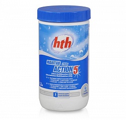 hth Многофункциональные таблетки стабилизированного хлора 5в1 1,2 кг
