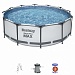 Каркасный бассейн Steel Pro Bestway 56418 (366х100 см) с фильтром, лестницей