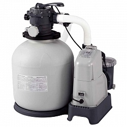 Хлорогенератор (Хлоратор) Intex 26680 8000 л/час с песочным фильтрующим насосом 