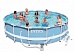 Каркасный круглый бассейн Intex 26706 (305х 99см) Prism Frame Pool  с фильтрующим насосом и лестницей