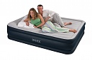 Надувная кровать Intex 64136 (152х203х42 см) 220В Rising Comfort Deluxe Pillow Rest 